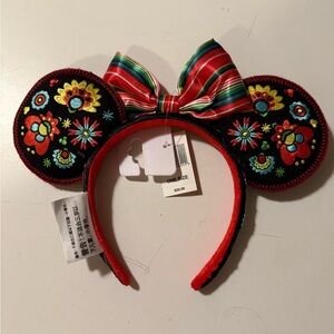 Disney Parks Epcot World Showcase Mexico Minnie Mouse Ears Headband New